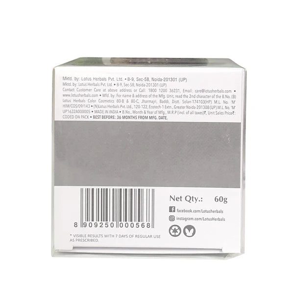 Lotus Herbal WhiteGlow Skin Brightening & Nourishing Night Cream 60GM