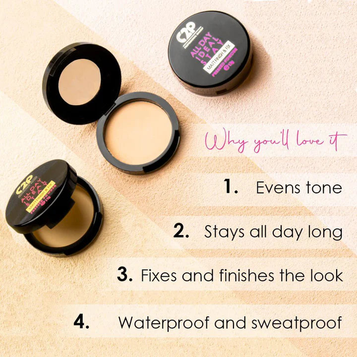 C2P PROFESSIONAL MAKEUP (All Day Ideal Stay Matte Finish & Fix Compact )
