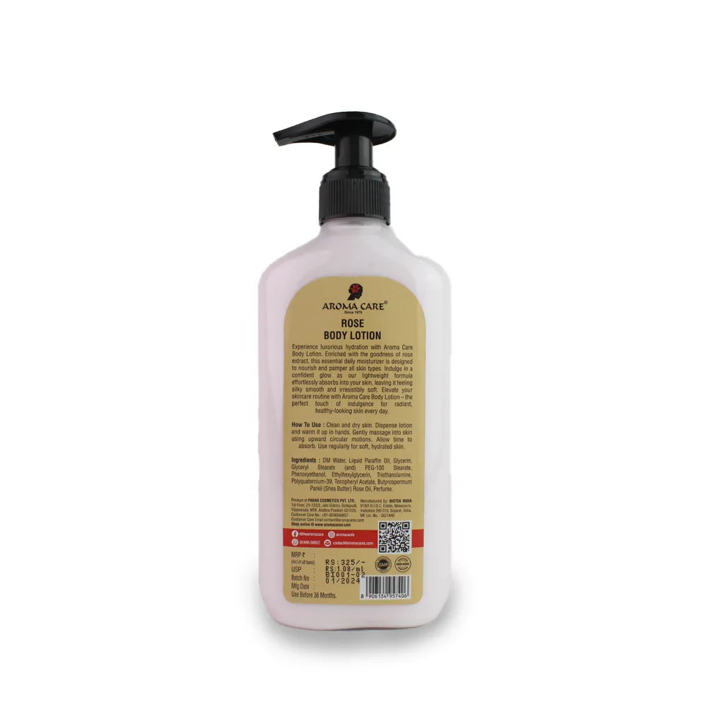 AROMA CARE ROSE EXTRACT BODY LOTION 300ML