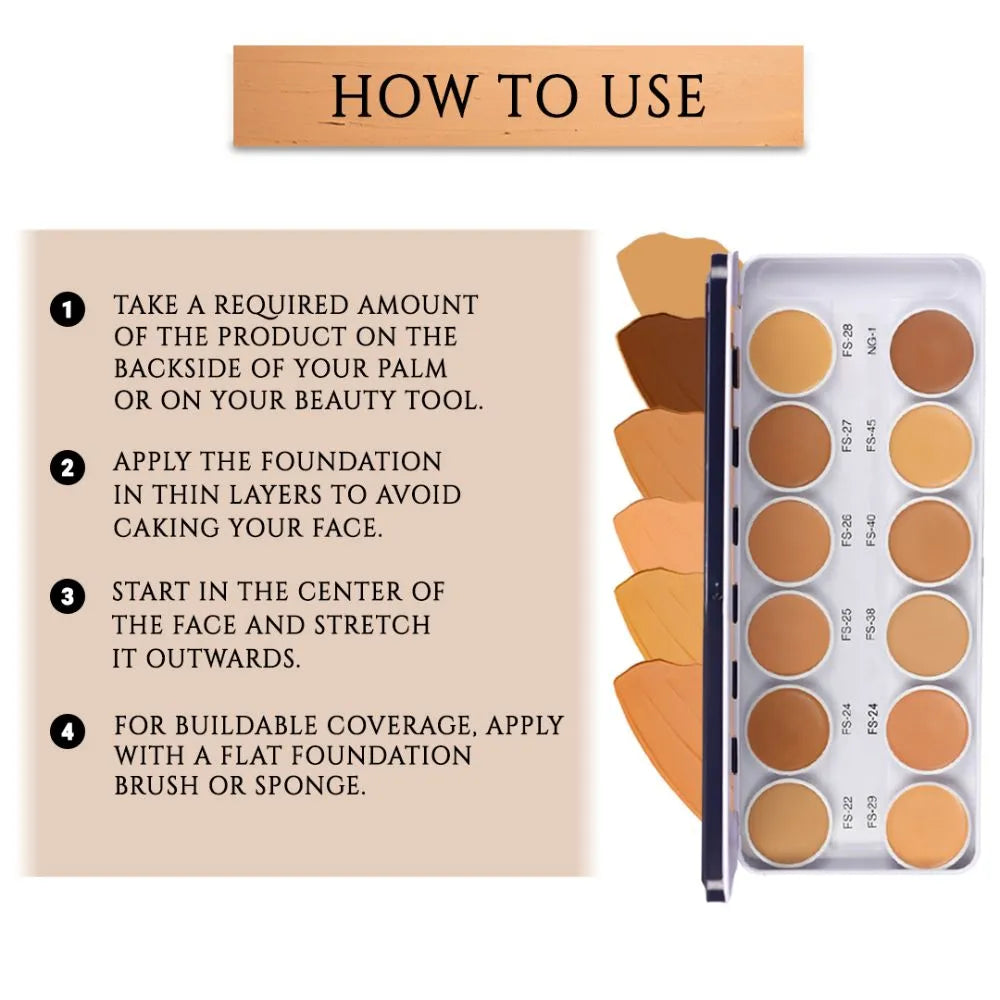 C2P Pro Cover & Conceal Supra Base Foundation Palette (Metal)
