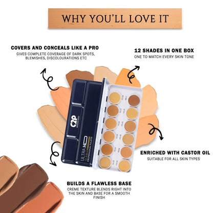 C2P Pro Cover & Conceal Supra Base Foundation Palette (Metal)