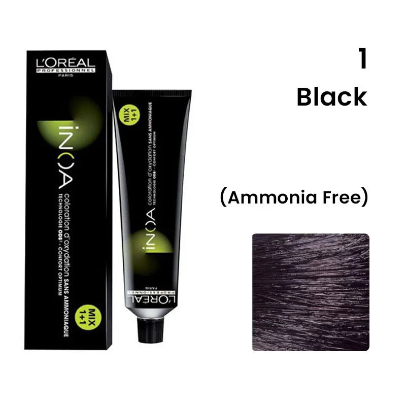 Loreal-Inoa 2 Parts Shade 1-AF- Color Tube
