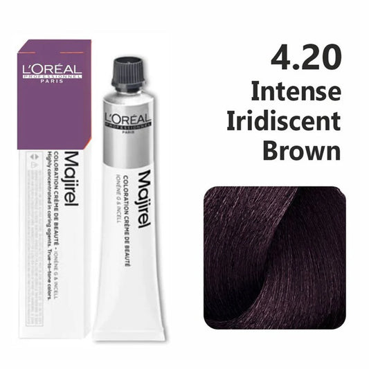 L'oreal Professionnel Paris Majirel - 4.20 (Intense Iridiscent Brown)
