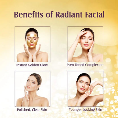 Lotus Herbals Radiant Gold Cellular Glow Facial Kit 4 in 1 |