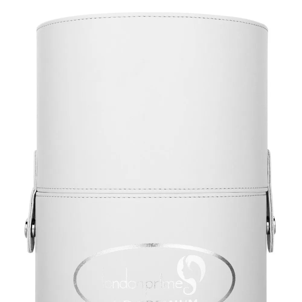 London Prime Cosmetics Brush Holder Cylinder Shaped - White (Large)
