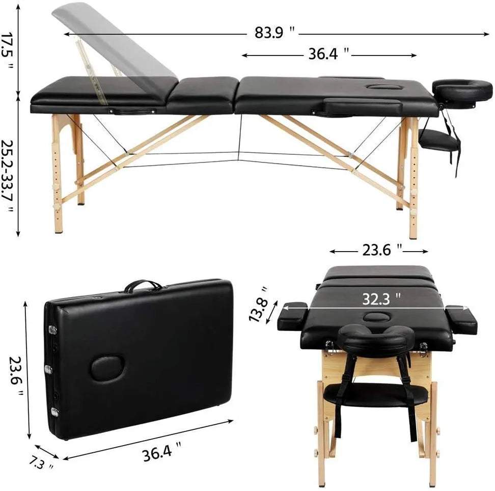 Decorite Naysa Portable Spa Massage Bed & Reiki Table