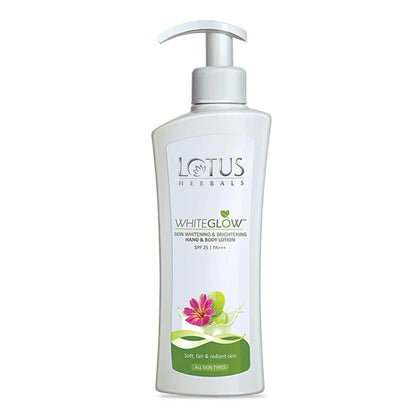 Lotus Herbal Whiteglow Skin Whitening & Brightening Hand & Body Lotion Spf 25 Pa+++ (300ml)