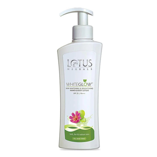 Lotus Herbal Whiteglow Skin Whitening & Brightening Hand & Body Lotion Spf 25 Pa+++ (300ml)