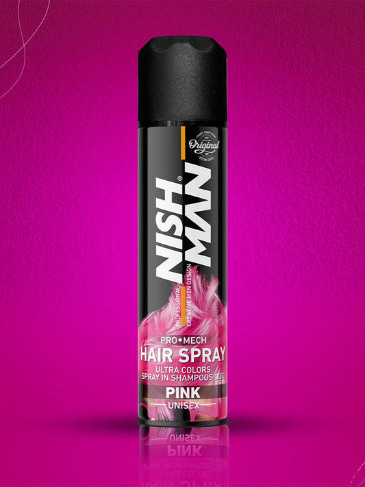 Nishman Professional Hair Color Spray - Pink | 150 ML