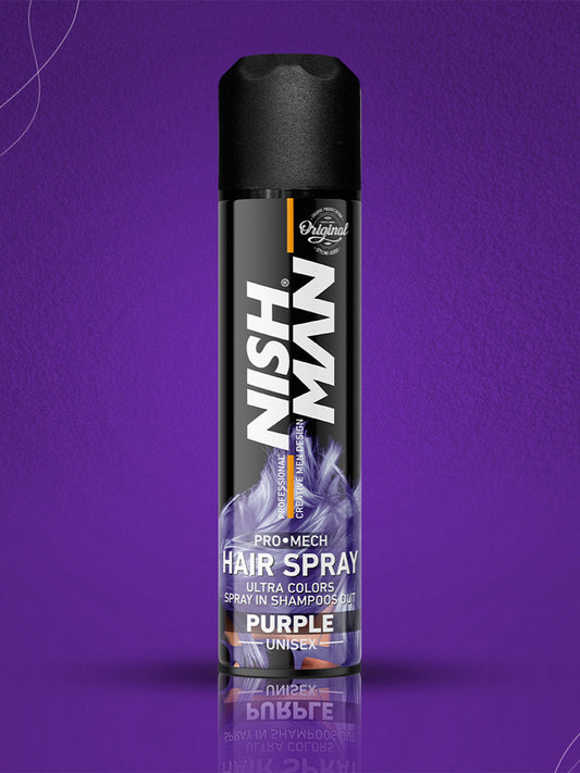 Nishman Professional Hair Color Spray - Purple | 150 ML