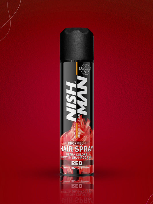 Nishman Professional Hair Color Spray - Red | 150 ML
