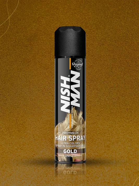 Nishman Professional Hair Color Spray - Gold | 150 ML