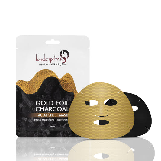 London Prime Gold Foil Charcoal - Facial Sheet Mask